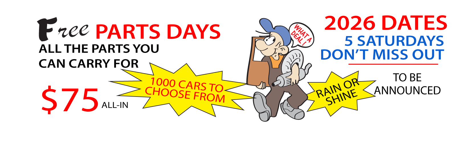 Free Parts Days Toronto